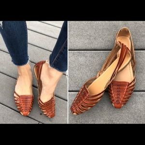 j crew basketweave d'orsay flats